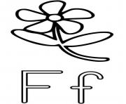 flower f free alphabet s6a23