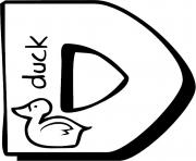 printable alphabet s d for duck0e8a