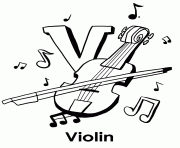 kids alphabet s violina49a coloring pages