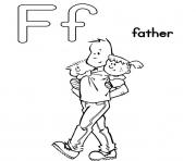 Printable father free alphabet s02c6 coloring pages