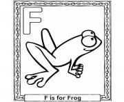 f for frog free alphabet s for kidse509