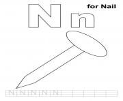 Printable kids free alphabet s n for nail08e8 coloring pages