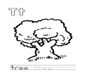 Printable free tree alphabet c970 coloring pages