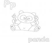 Printable panda free alphabet sa85e coloring pages