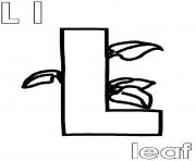 leaf alphabet s free4551