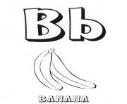 Printable alphabet s b for banana27d8 coloring pages