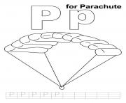 Printable parachute free alphabet s71d2 coloring pages