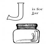 j for jar alphabet 1091