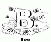 Printable alphabet s bee animalfd5b coloring pages