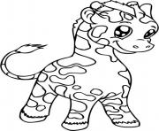 Printable baby giraffe animal ssdabe coloring pages