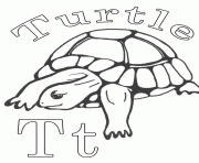 Printable alphabet  turtle animal97b5 coloring pages