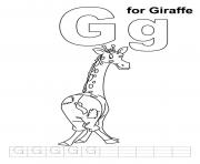 Printable coloring pages alphabet animal giraffe6ee8 coloring pages