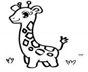 Printable baby giraffe free s of animalse640 coloring pages