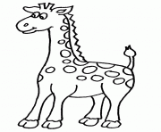 Printable animal giraffe animal se1f4 coloring pages