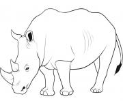 Printable kids free animal s rhino7424 coloring pages
