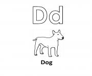 Printable printable alphabet s d is for dog animaldb77 coloring pages