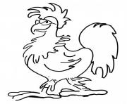 Printable printable farm animal s rooster776c coloring pages