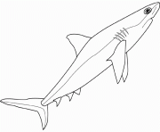 Printable sea animals shark s14bf coloring pages