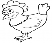Printable farm animal s a hen0cda coloring pages