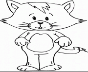 Printable standing cat animal coloring pagesf7bb coloring pages