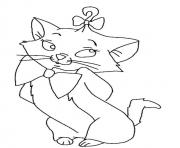 Printable beautiful kitty animal s7464 coloring pages