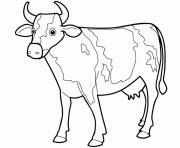 Printable animal cow s45b4 coloring pages
