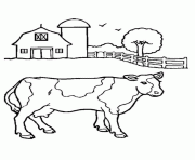 Printable animal farm cow s1363 coloring pages