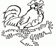 Printable farm animal s rooster pic38aa coloring pages