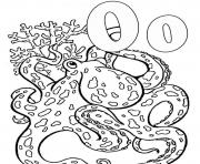 Printable octopus animal alphabet s0617 coloring pages