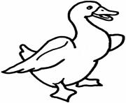 Printable goose free printable animal sa027 coloring pages