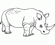 Printable free animal s rhino5d50 coloring pages