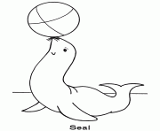 Printable seal preschool s zoo animalsf97c coloring pages