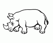 Printable rhino free animal sd7e4 coloring pages