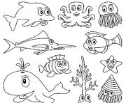 Printable children s of sea animals5624 coloring pages