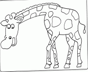 Printable kids animal s giraffeb392 coloring pages