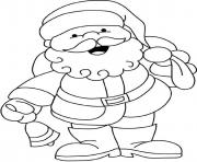Printable bell and santa cbe5 coloring pages