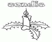 Printable candle printable free s for christmas3d18 coloring pages