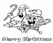 Printable spongebog and patrick s of christmase588 coloring pages