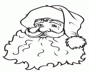 Printable face of santa claus s2c73 coloring pages