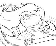 coloring pages of santa claus delivering presentsd5c5