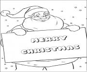 Printable santa s for merry christmas05fa coloring pages