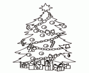 Printable coloring pages christmas tree and presentsaa98 coloring pages