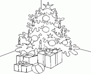 Printable presents candle and christmas tree s for kids printable51b4 coloring pages