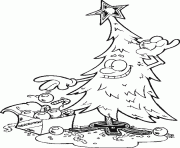 Printable coloring pages of christmas tree84b9 coloring pages