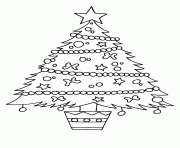 Printable adorable christmas tree s0204 coloring pages