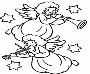 Printable angel free s for christmas34a1 coloring pages