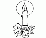 Printable easy free s for christmas candle02c7 coloring pages