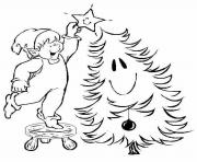 Printable christmas elf s freebbd9 coloring pages