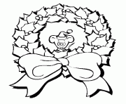 Printable mouse and wreath free s for christmas5bda coloring pages