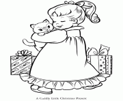Printable christmas girl s6b08 coloring pages